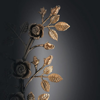 Bronze Floral Decorations for Gravestones